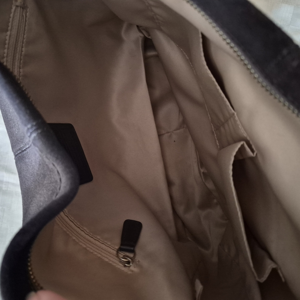 Vintage Coach Parkside Hobo Bag Navy Blue - Picture 7 of 8